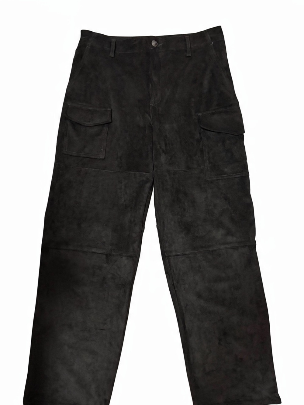 Rag & Bone - Black Faux Suede Cargo Pants - Size 29